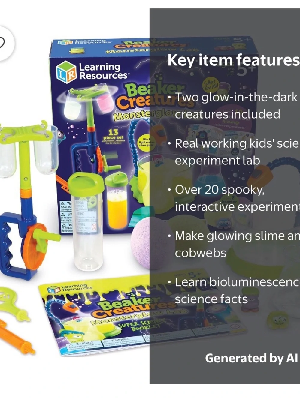 Beaker Creatures MonsterGlow Lab -014